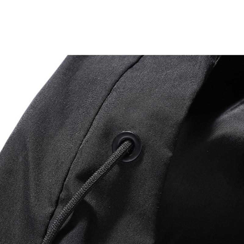 Talla Grande 5xl Otoño E Invierno Nuevo Moderno Color Sólido Para Hombre Chaqueta Casual Holgada Gruesa Para Hombre Para Uso Diario Con Capucha
