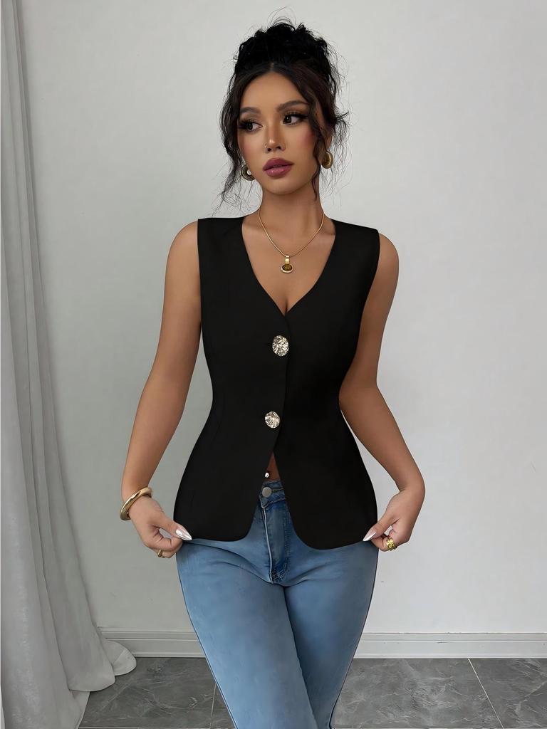 European & American Summer Sleeveless Women's Fashion Vest