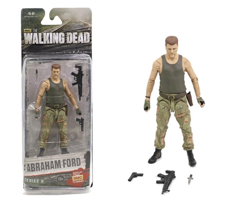 Movie The Walking Dead Characters Rick Crimes Michonne Bungee Ford PVC Action Figure Collectible Model Toys 15cm