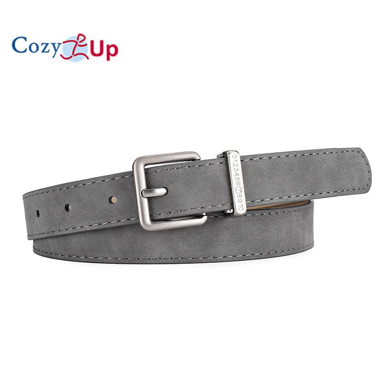 Frosted Pin Buckle Jeans Belt Women's Dress All-match Decorative PU Thin Belt