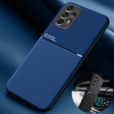 Etui na Samsung Galaxy A13 4G Samochodowy uchwyt magnetyczny Skórzana płytka Etui na telefon Dla Samsung A13 A 13 2022 SM-A135F Miękka tylna okładka