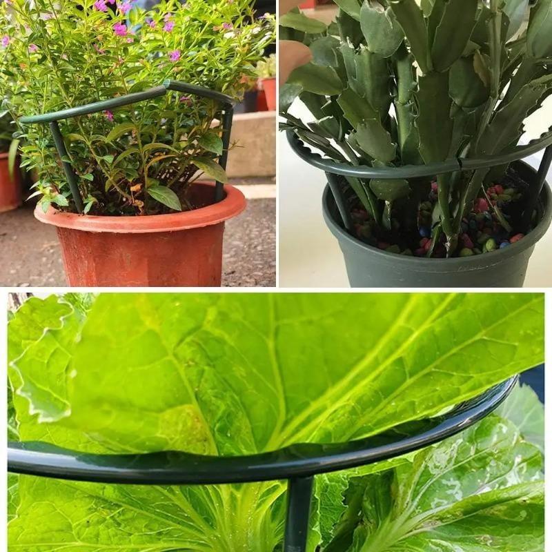 4-32Pcs 14*14cm Plastic Plant Support Pile Stand Plant Support Pile for Flowers Greenhouses Arrangement Fixing Rod Holder Garden Tools