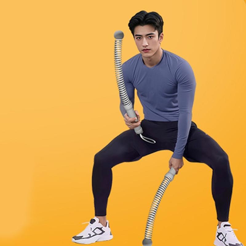 2Pcs Strength Training Rod Light Weight Muscle Building Cord Bicep Tricep Strengthener Sports Fitness Equipment