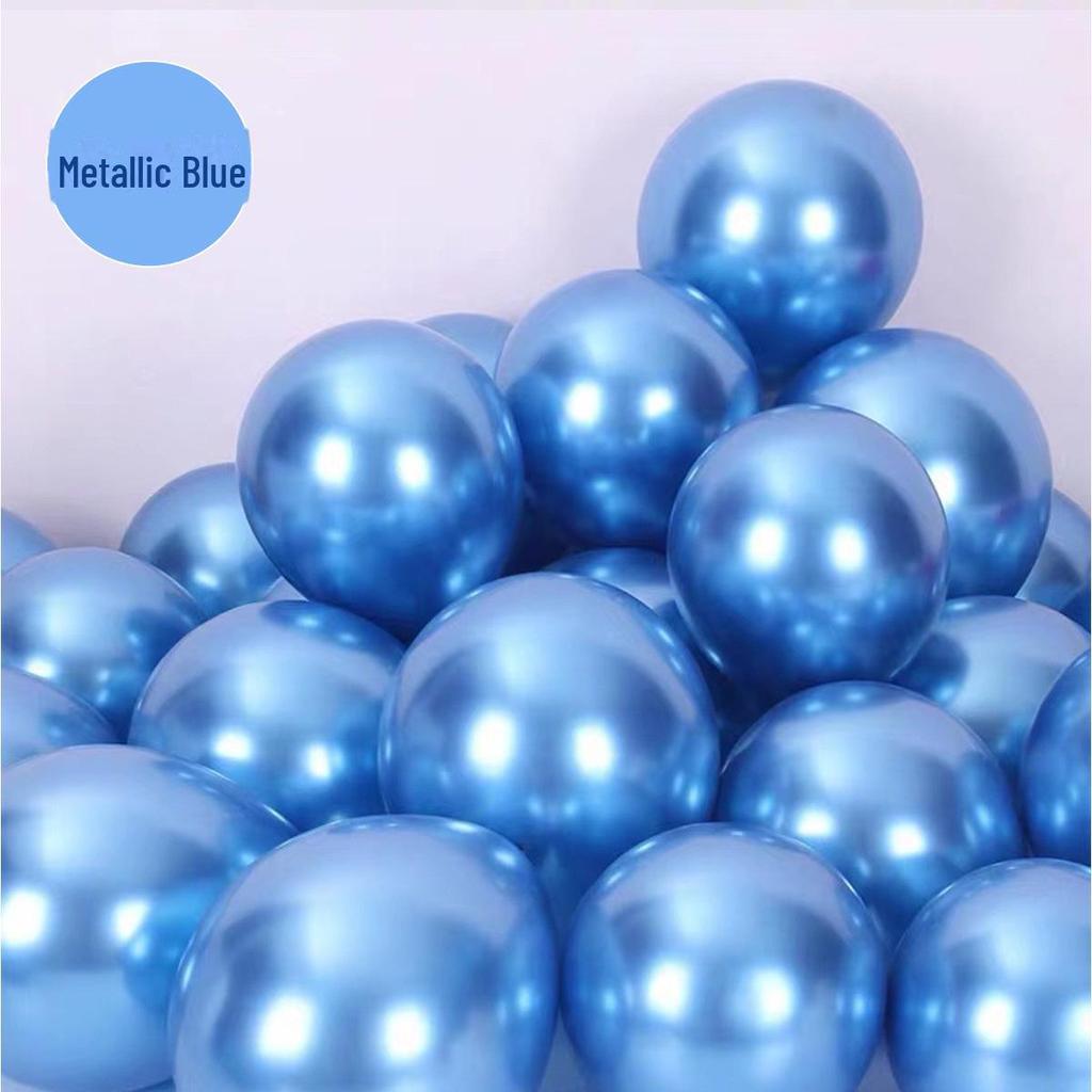 10palcový kovový latexový balónek pro party dekorace, 1,8g kruhová scénická sestava.