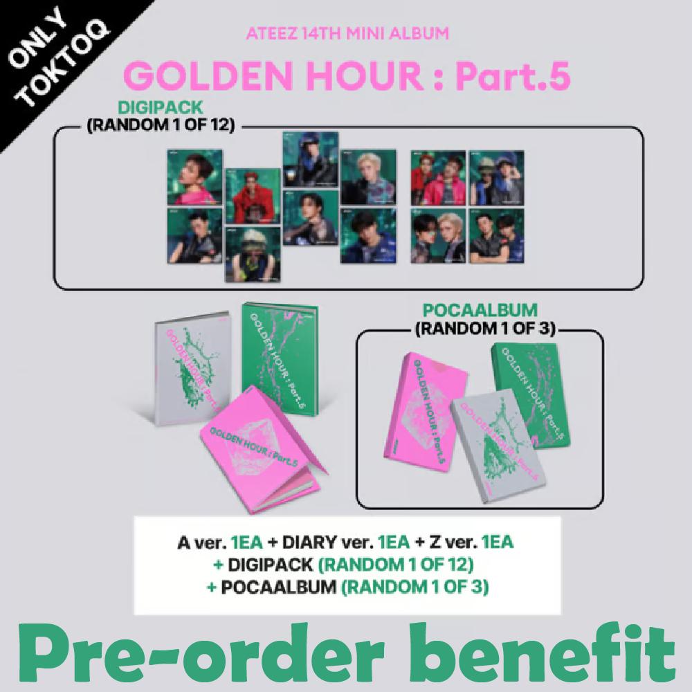 Предзаказ ATEEZ GOLDEN HOUR: Часть 5 TOKTOQ SET & POB