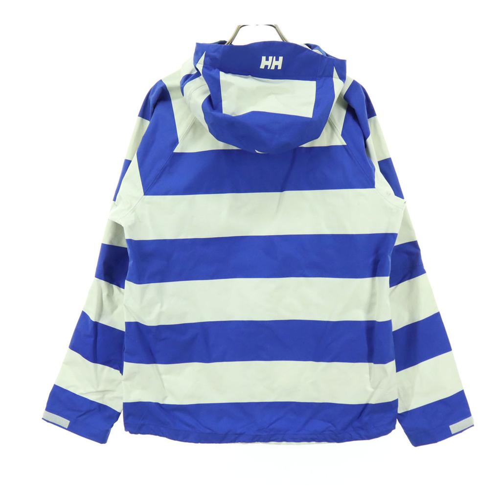 HELLY HANSEN Border Pattern Long sleeve Nylon jacket S Two-tone color Men's Used