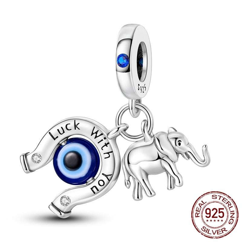 Mula Koppar Blå Resa Flygplan Berlocker Hänge Pärlor Passar Originalpan Armband Smycken För Kvinnor Diy Gåva