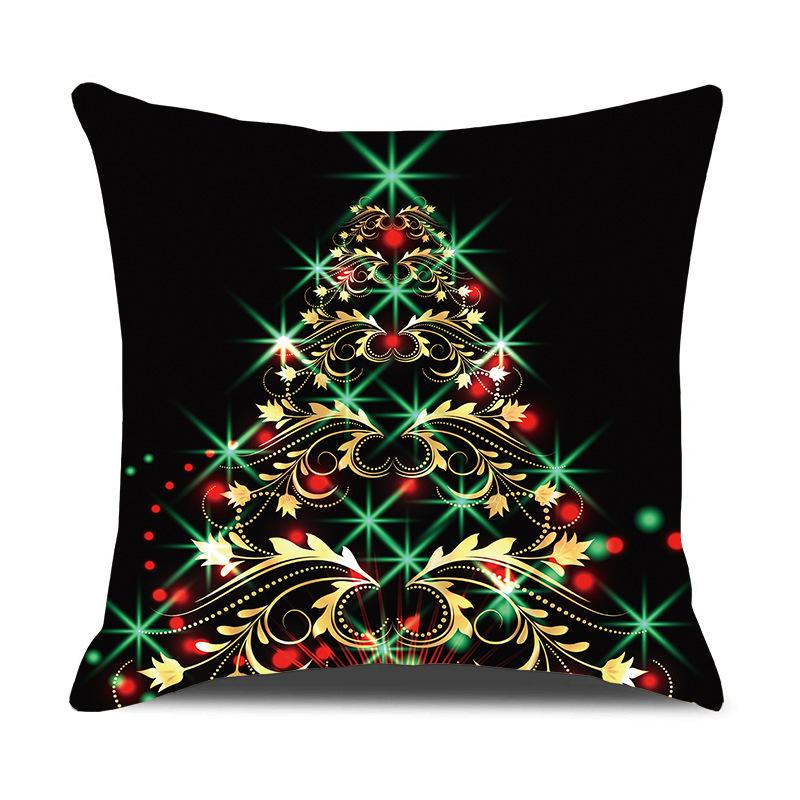 Amazon Cross-border Christmas Pillow Cover Car Pillow Sofa Cushion Can Be Customized