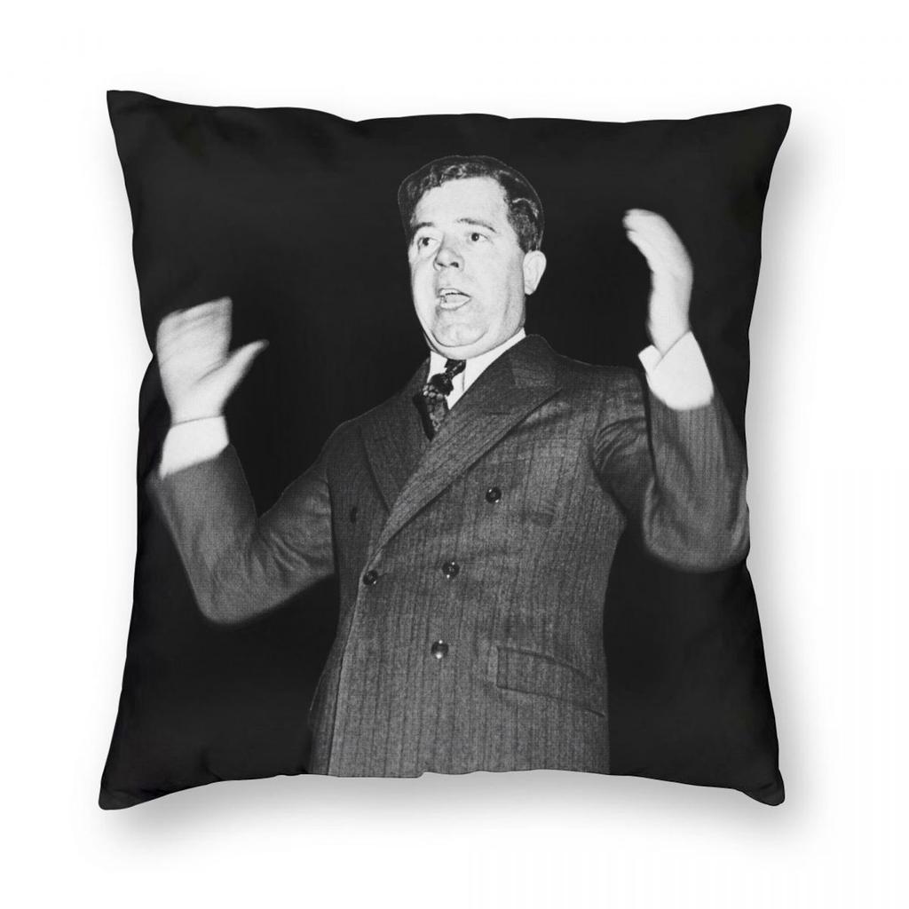 Huey P Long The Kingfish Pillowcase Polyester Linen Velvet Pattern Zip Decor Car Cushion Cover