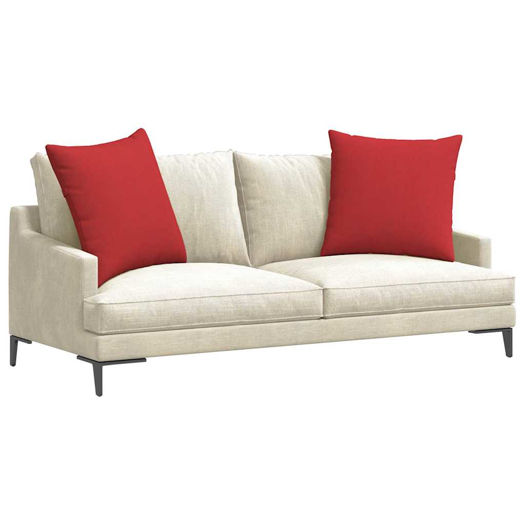 Sofa Cushions 2 Pcs Red 60 X 60 Cm Fabric