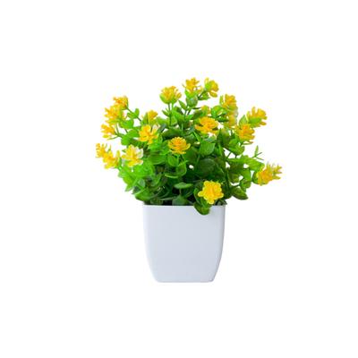 Simulated Bonsai Realistic Fake Potted Plant Artificial Eucalyptus Bonsai for Indoor Outdoor Decoration Adult Sex Wear