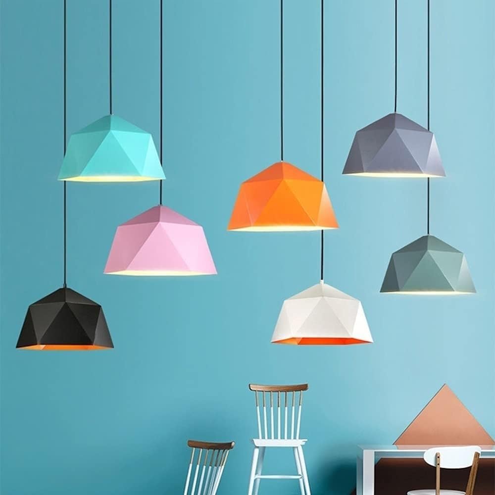 

Регулируемый подвесной светильник с промышленным бриллиантовым абажуром для кухонного острова, гостиной, прихожей и фойе, комнатный подвесной потолочный светильник с 150 см чёрный