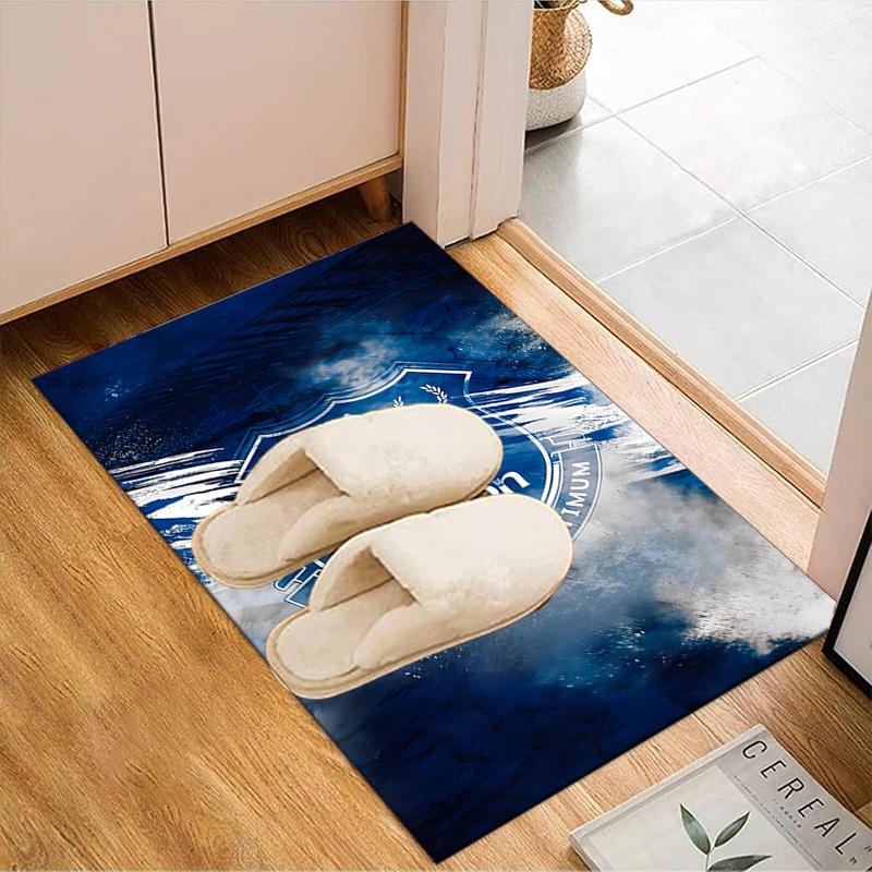 Ever-ton Football Club Crest Printed Office Carpet Chair Cushion Entryway Rug, Rugs for Living Room, Bedroom Christmas gifts