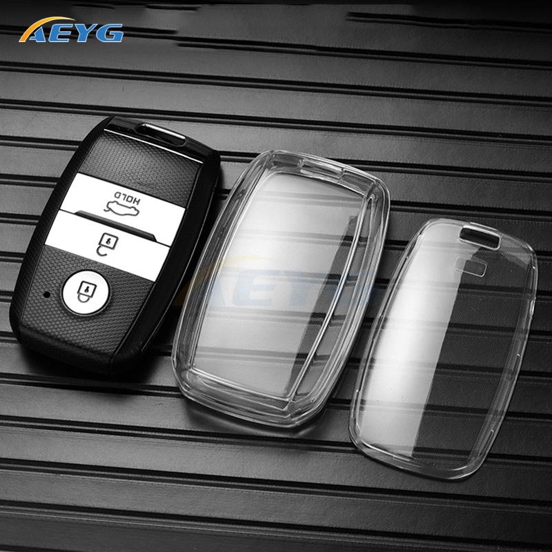 Tpu Car Key Case Cover Shell Fob For Kia Sportage Cerato Optima K2 K3 K4 K5 Rio Picanto Soul Sorento Sedona Accessories