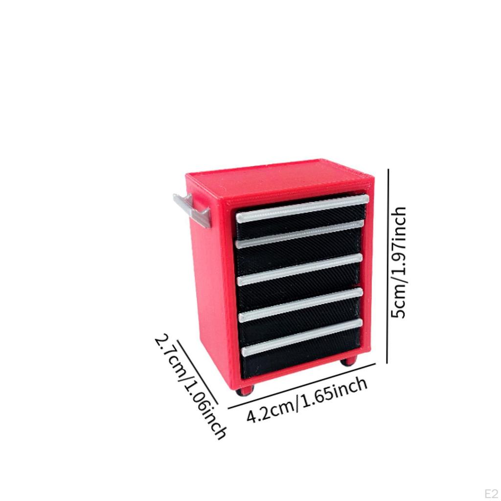 1/18 Garage Cabinet Car Repair Shop Accessories Simulated Lightweight Compact Auto Scene Prop