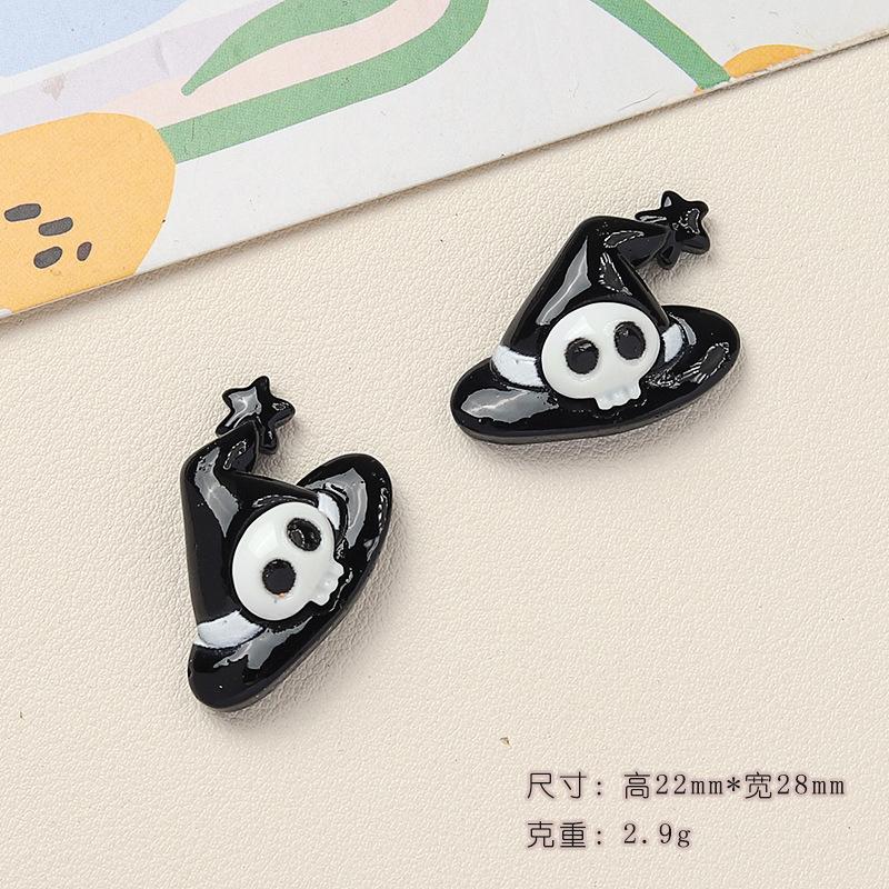 10 Pcs New Cartoon Halloween Book Bat Animal Series Resin Scrapbook Diy Jewelry Party Children Gift Hairpin Accessories A8