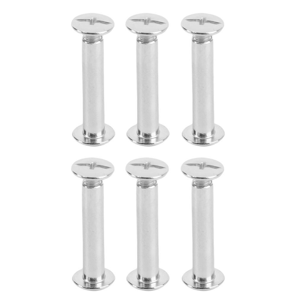 30 Set Leather Craft Rivets Stainless Steel Multifunctional Round Flat Cap Book Binding Posts Nail