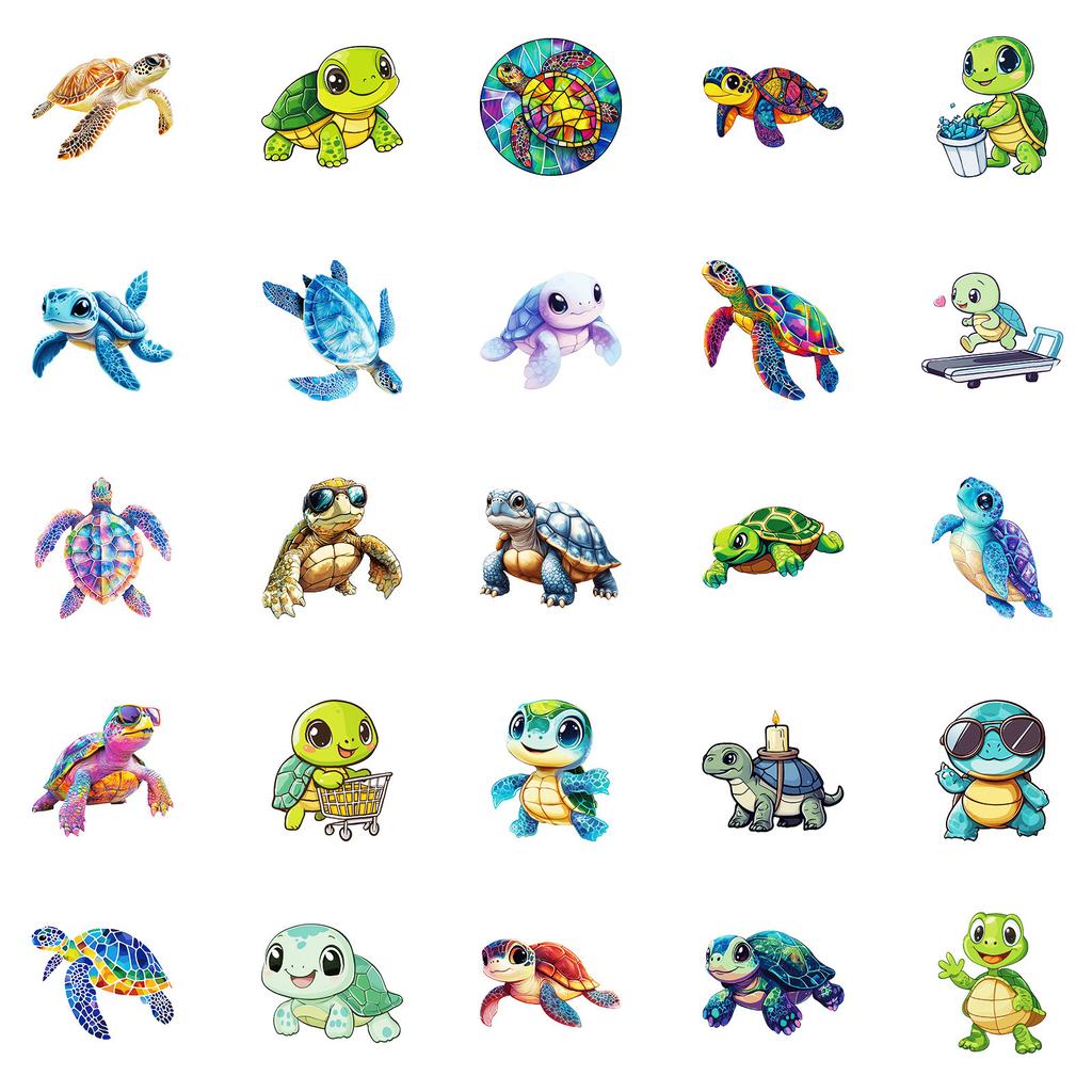 New 50 Cute Hand-painted Graffiti Stickers Decorate Mobile Phone Shell Skateboard Helmet Stickers