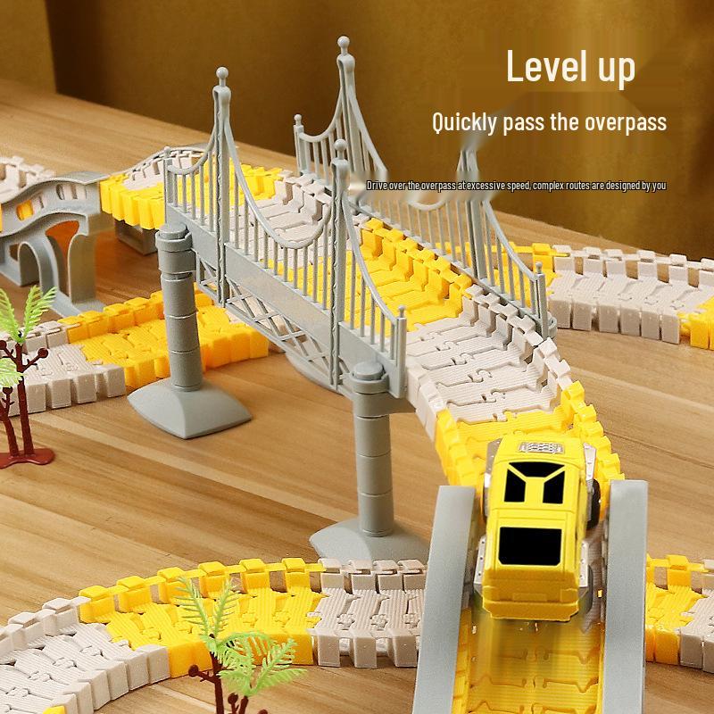 DIY Electric Track Toy: Children's Construction Vehicle & Excavator Set