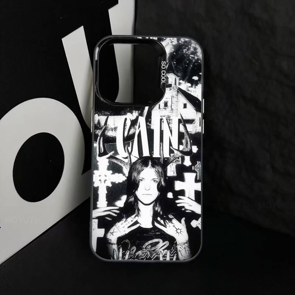E-Cain EC Theme Phone Case For iPhone 17,16,15,14,13,12,11 Plus,Pro Max,XS,Colorful Silver Black Cover