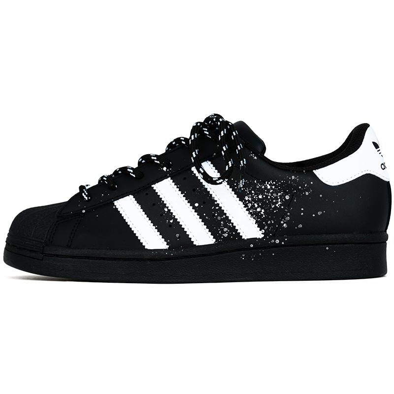 

Adidas Originals SUPERSTAR Starry Sky Knight Abrasion Resistant Low top Skateboard Shoes Unisex Black White EG4959(Team562-) 38⅔