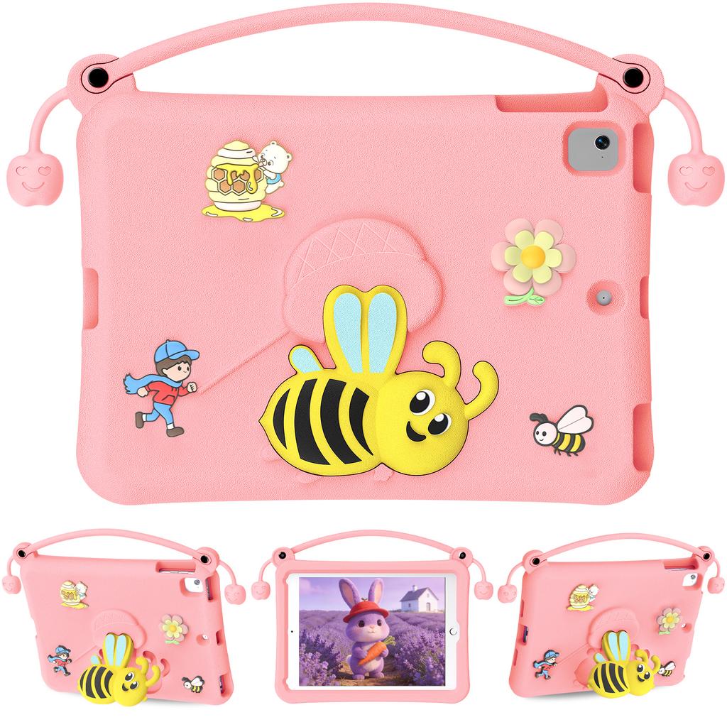 EVA Case For iPad 9.7-inch (2018) / (2017) / Pro 9.7 inch (2016) / Air 2 / Air (2013) Bee Style Kickstand Tablet Cover with Carry Handle