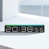 Elegant Bedside Clock With Large Led Screen Date Time 12/24 Display For Students Bedroom or Study