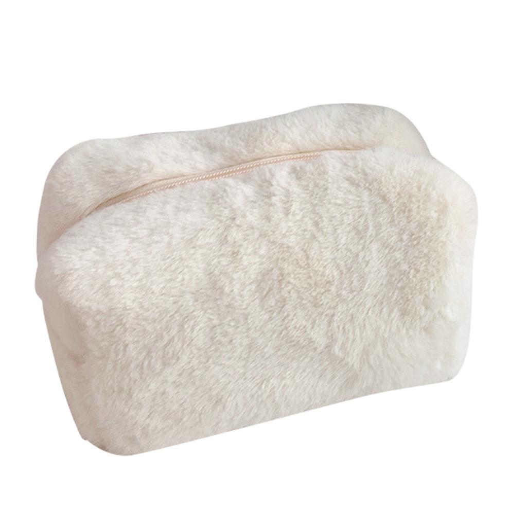 Plush Makeup Bag Lovely Soft Plush Fluffy Makeup Bag Fluffy Makeup Bag Portable Cosmetics Bag for Gi