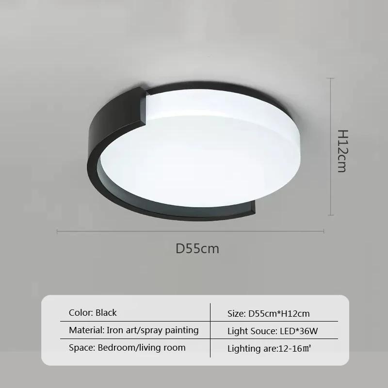 Nordic Led Ceiling Light Round Chandeliers For Bedroom Dining Living Room Balcony  Aisle Corridor Entrance Lights Simple Lustre