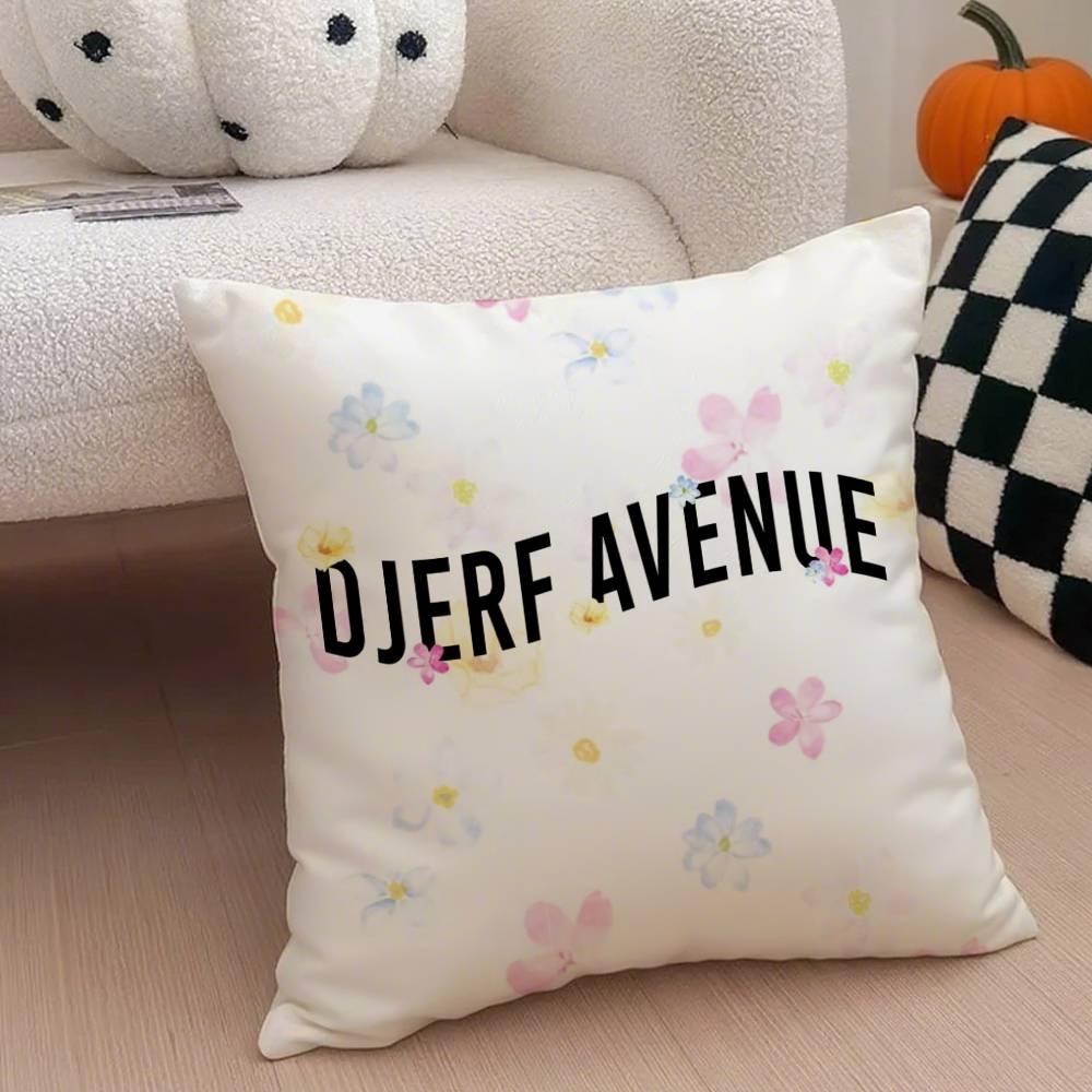 

Djerf Summer BerriesS Print Avenue Pillow Case Anti-dustmite Pillowcase Invisible Zipper Silky Short Plush Sofa Cushion Cover 12x12Inch