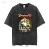 Ny 323239 Finntroll Viva La T-shirt Storlek S 5XL lång- eller kortärmad vintage Tvättad Unisex Bekväm streetwear Stretchig