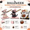 Cute Ghost Style Wooden Toilet Paper Holder Freestanding Toilet Roll Stand  Home Bathroom Use
