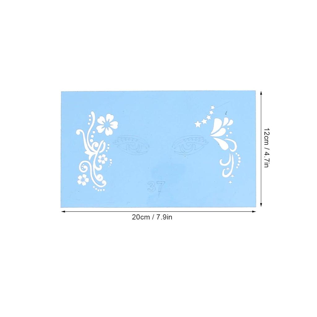 12Pcs*2 Stencils for Face Painting, Face Paint Stencils, PET Face Painting Template Reusable, Body Painting Template for DIY, Party, Cosplay, School