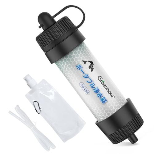 Greeshow Portable Water Purifier, 8000L Purification Capacity, Ideal for Outdoor Activities, Disaster Preparedness, Camping, Mountaineering, and Earth