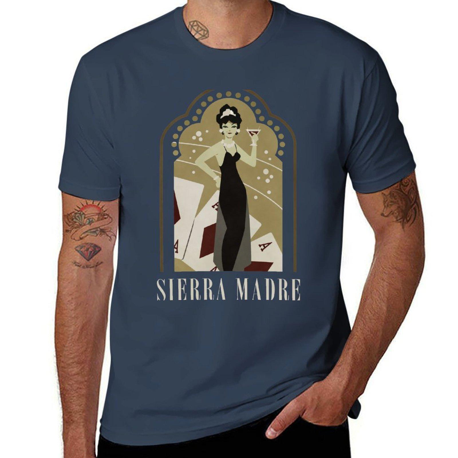 Sierra Madre Poster Design Tshirt Plus Size Lightweight Top S