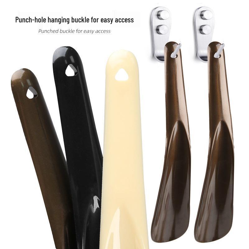 Portable Hangable Plastic Shoehorn for Travel & Daily Use