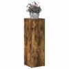 Plantenstandaard Gerookt Eikenhout 33x33x100 cm Houtvezelplaat