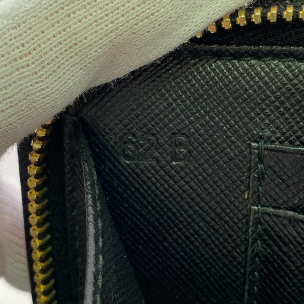 PRADA 1ZH048 Chain wallet leather Purse black leather Used