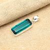Indicolite Gemstone Handmade 925 Sterling Silver Jewelry Glorious Pendant For Women