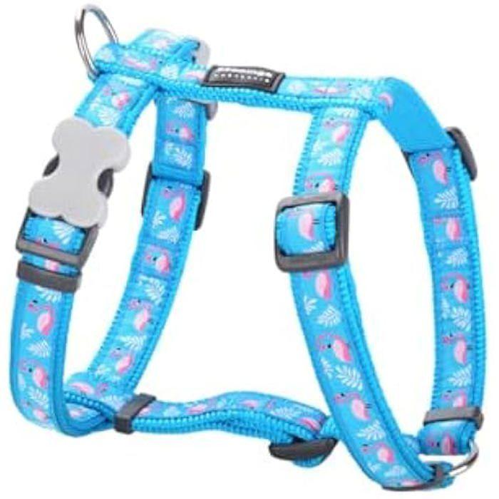 Ham pentru Câine - RED DINGO - Stil Flamingo - Multicolor - 45-66 cm - Confort Optim