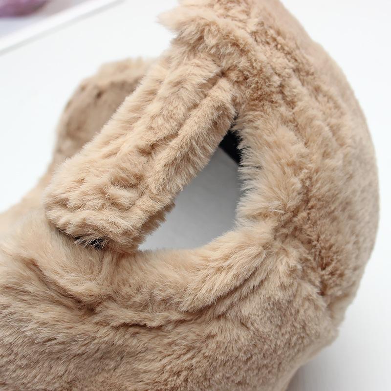 Berretti da Baseball in Peluche Donna Cappello Invernale Spesso Pelliccia Sintetica Tieni Caldo Casual Snapback Cappelli Per Donna Colore Singolo Antivento Regolabile
