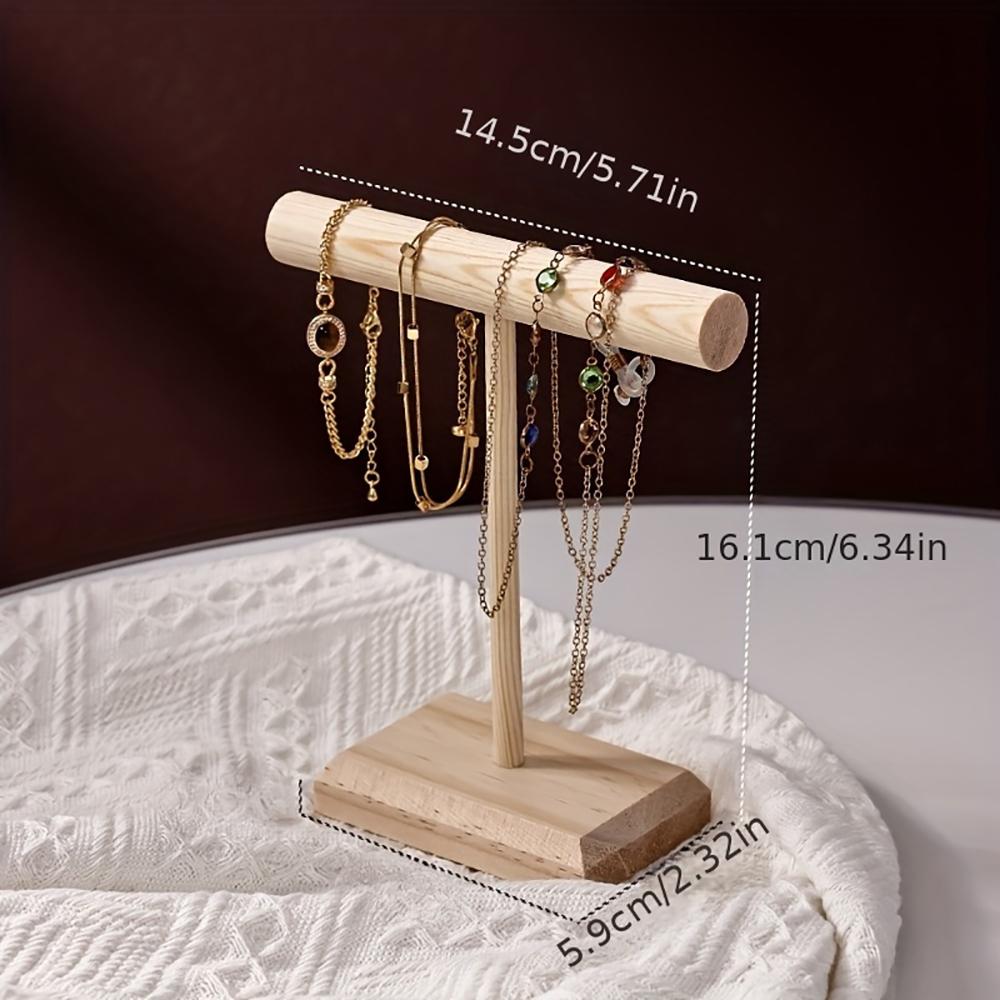 Jewelry Storage Display Rack Solid Wood Bracelet Necklace Watch Multifunctional Storage Display Rack Store Counter Display