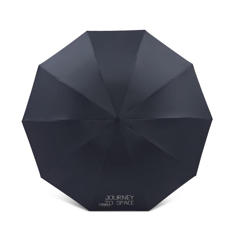 Paradise Vast Starry Sky Reinforced Three-Fold Sun & Rain Umbrella