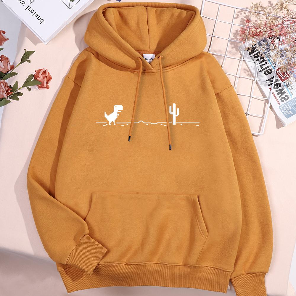 Network Malfunction Little Dinosaur Hoody Men Hombre Cute PockeNew Thicken Pullover Hoodie T Sweatshirt Autumn Warm O-Nec Hoody