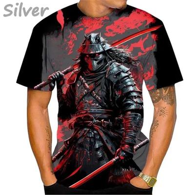 Nieuw Japans Samurai Grafisch T-shirt 3D Print Sakura Ninja Korte Mouw Shirt Mode Casual Tops Voor Mannen En Vrouwen Kleding Tees