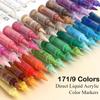 Languo 207/9 Farben Direkte Flüssige Acrylfarbe Stifte Pinsel Marker Stift für Felsenmalerei Stein Glas DIY Kunstbedarf Schreibwaren