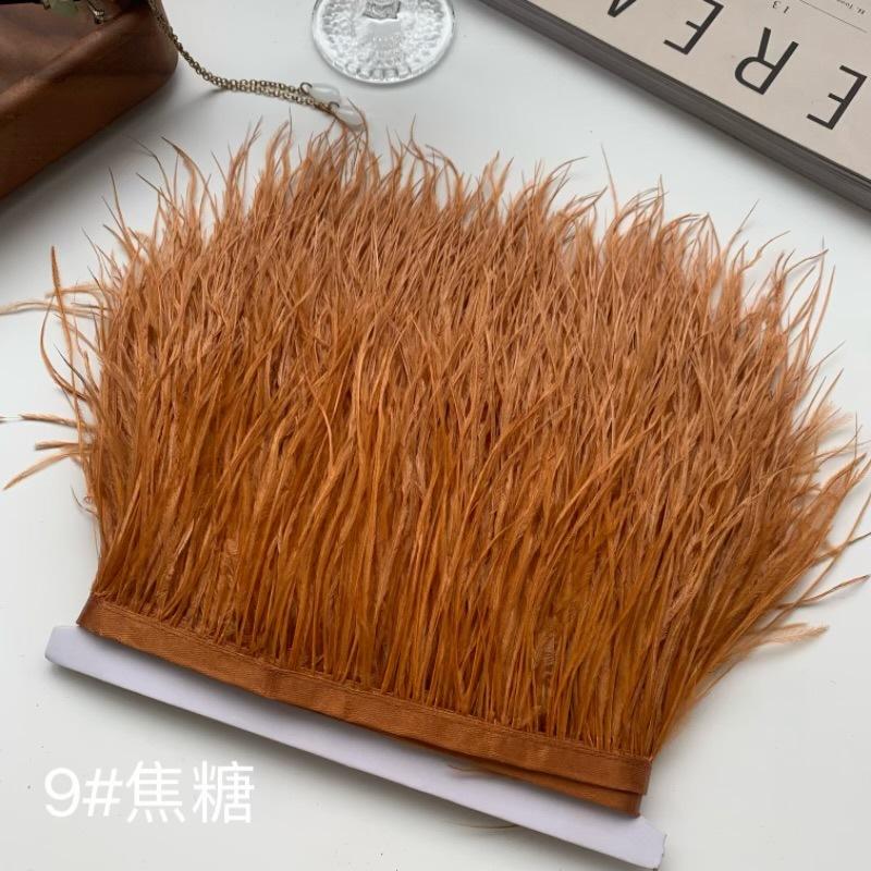 Ostrich Hair Cloth Edge 10-15Cm Clothing Accessories Diy Skirt Decoration Dress Neckline Cuffs Feathers