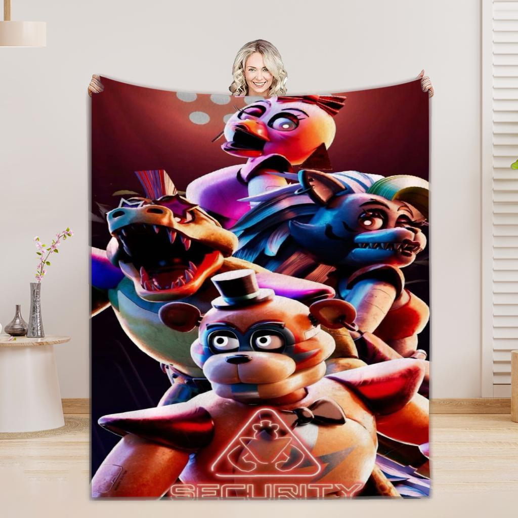 fnaf Blankets 5 N-Night. F-Freddy Print Flannel Blanket Quality Soft Warm Throw Blanket Winter Kids Couch Bed Fluffy Bedspread