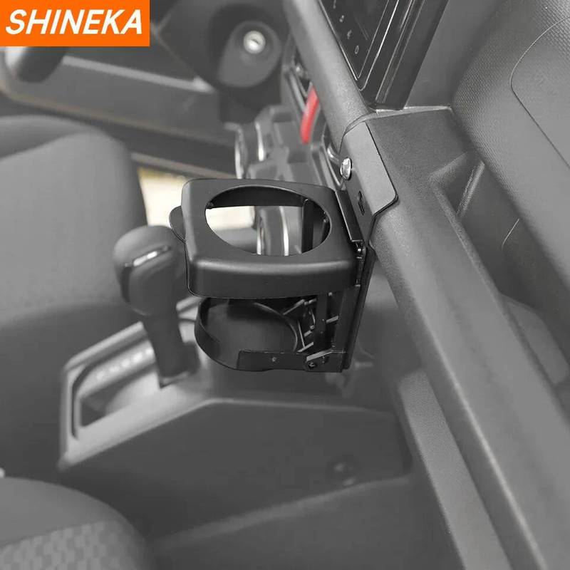 SHINEKA Car Side Door Water Cup Holder Drinkes Bracket For Suzuki Jimny 2019 2020 2021 2022 2023 2024 Up Interior Accessories