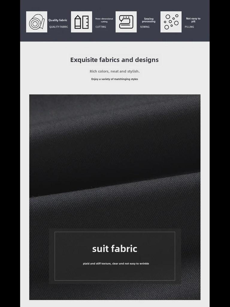 Men's European & American Style Slim Suits: Fashionable Business Black & Khaki Formal Wear